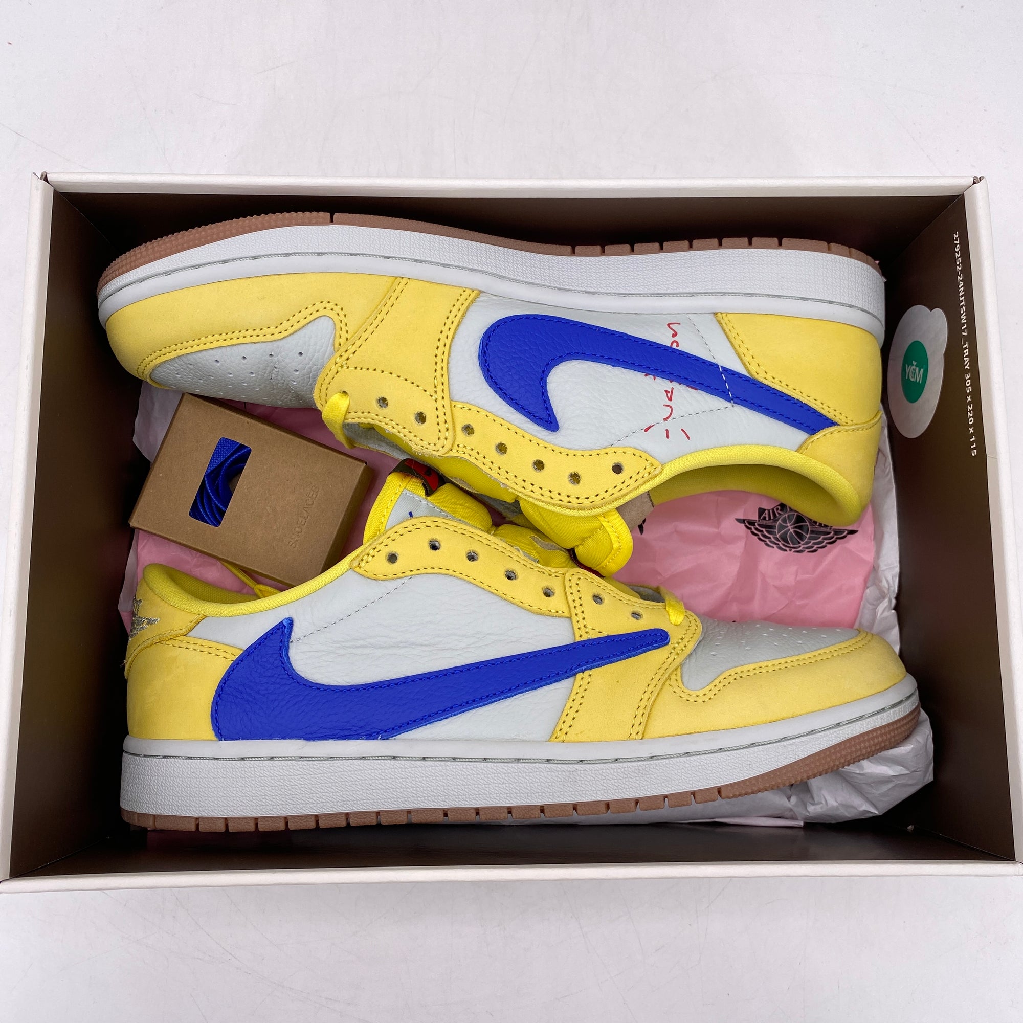 Air Jordan (W) 1 Low OG &quot;Canary&quot; 2024 Used Size 10.5W