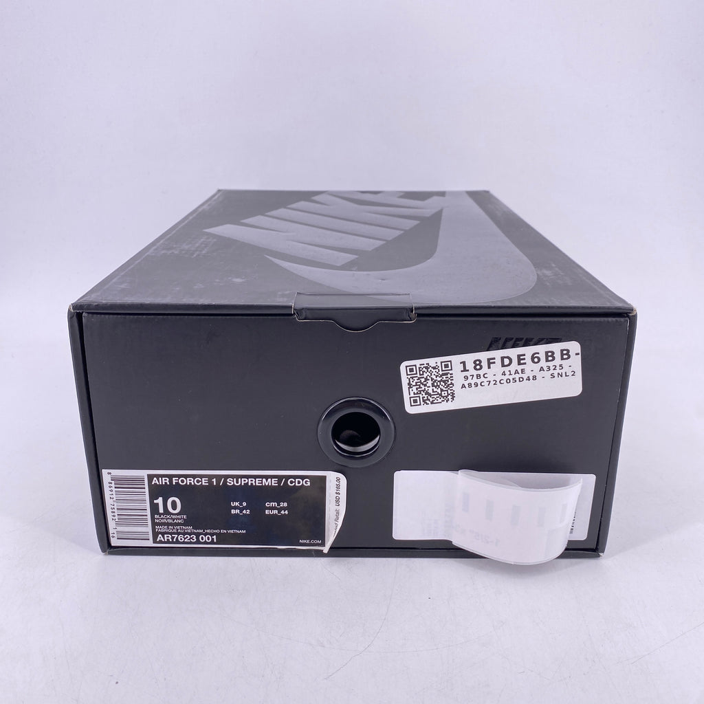 Nike Air Force 1 Low "Supreme Cdg" 2018 New Size 10
