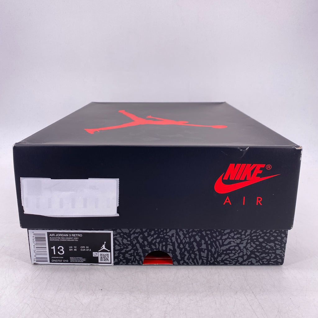 Air Jordan 3 Retro "Black Cement" 2024 New Size 13