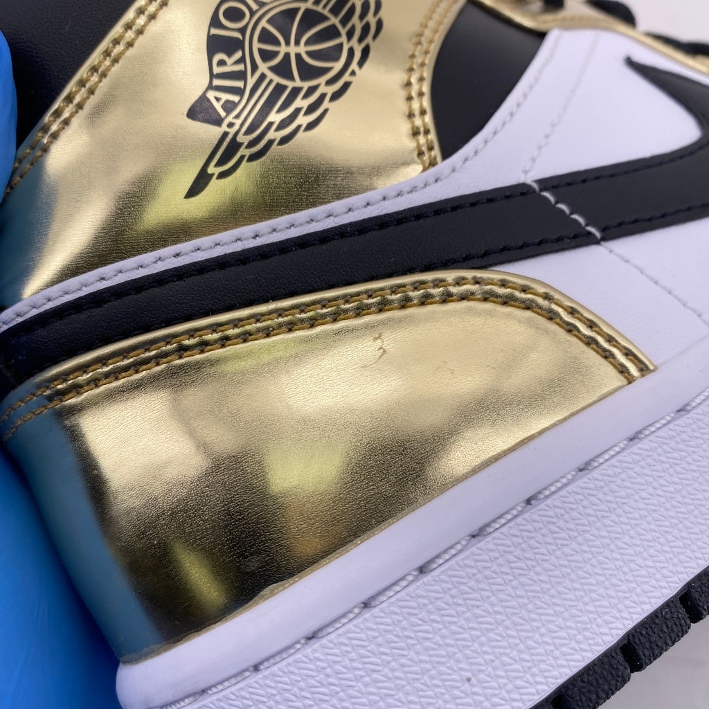 Air Jordan 1 Mid "Metallic Gold" 2020 New Size 10