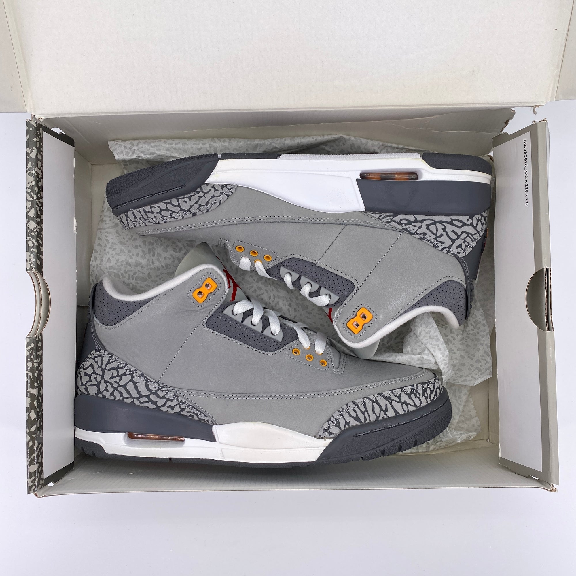 Air Jordan 3 Retro &quot;Cool Grey&quot; 2021 New Size 8