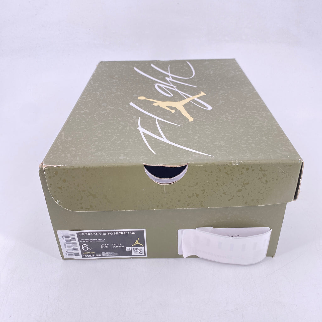 Air Jordan 4 Retro SE "Craft Olive" 2023 Used Size 6Y