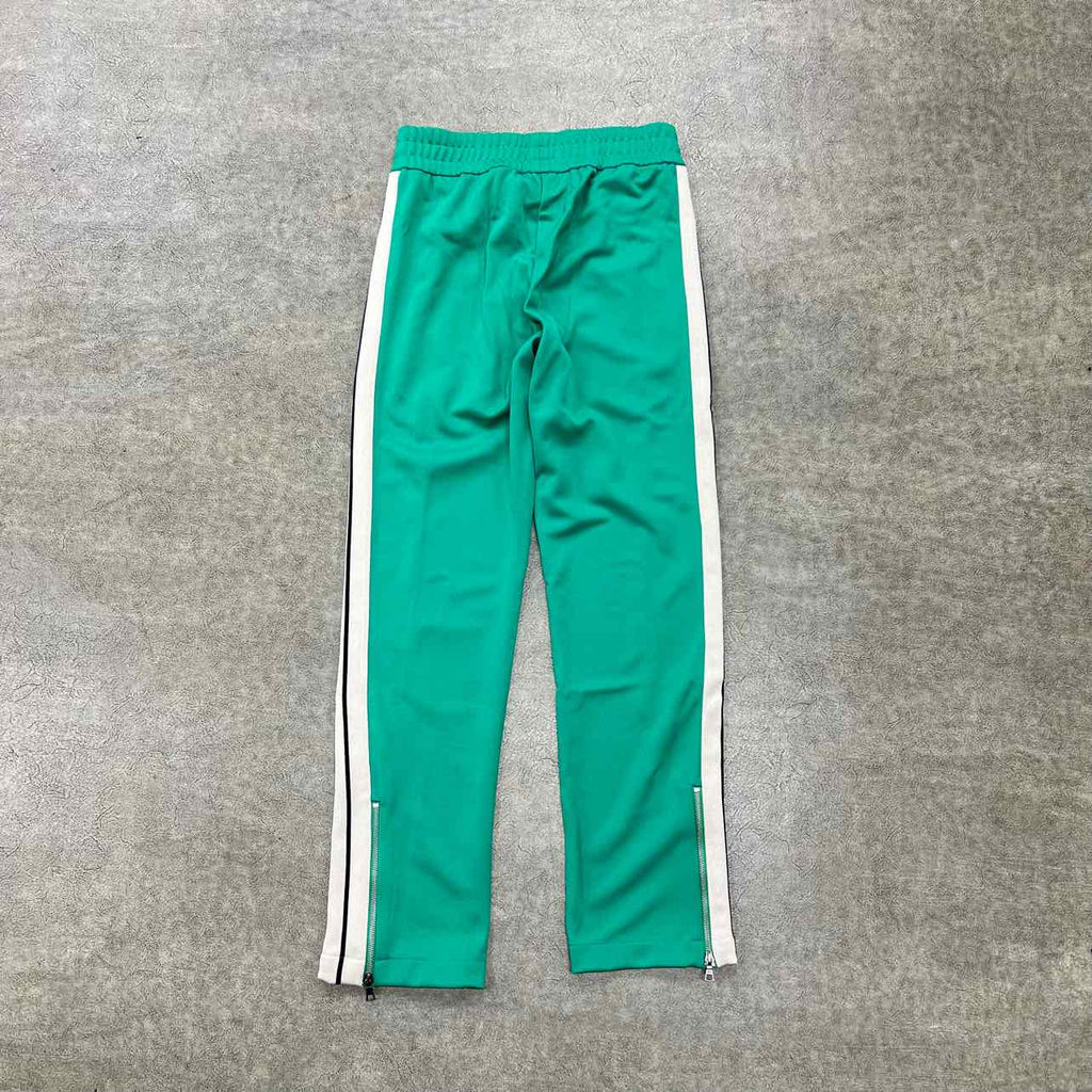 Palm Angels Track Pants "STRIPE" Green New Size XXL