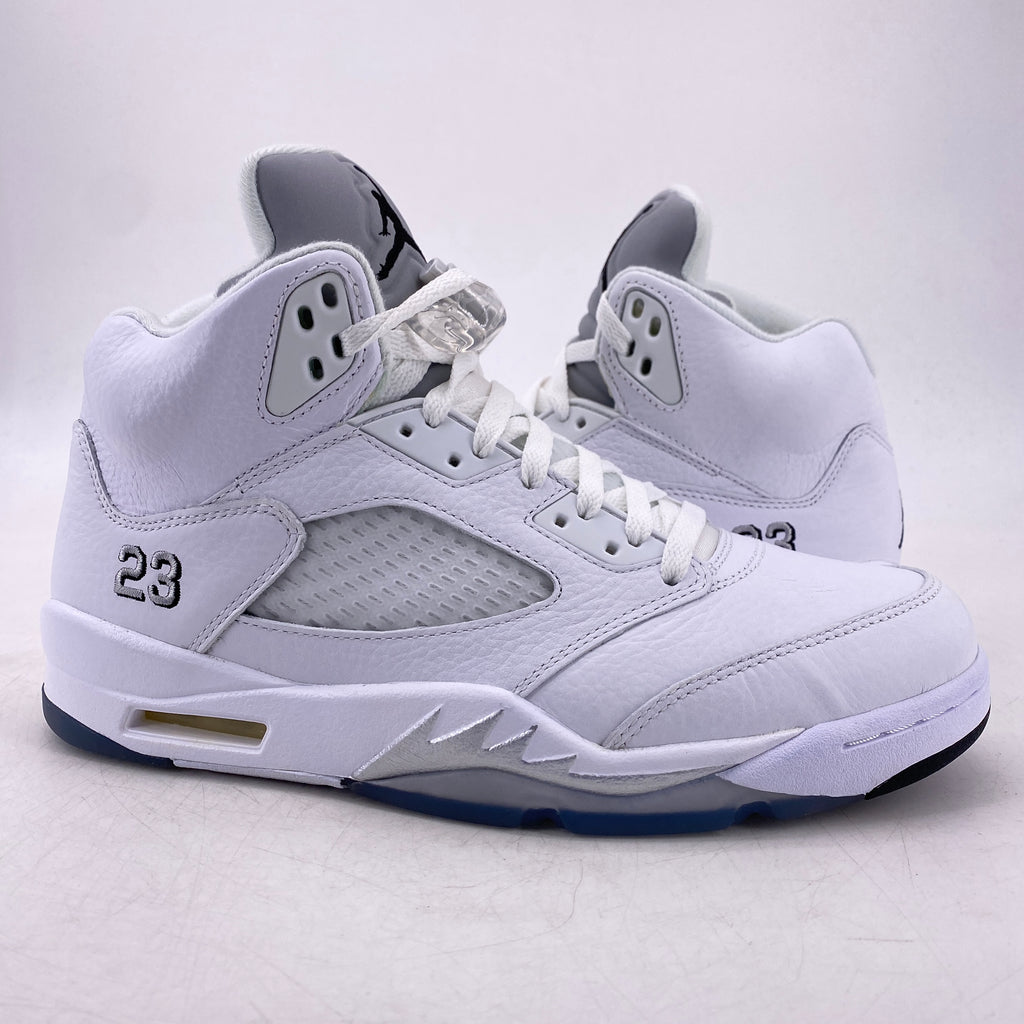 Air Jordan 5 Retro "Metallic White" 2015 New Size 9.5