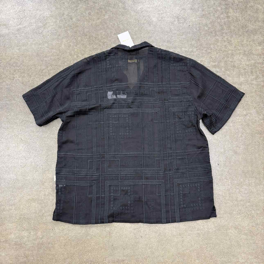 Aime Leon Dore Button Up "JACQUARD" Black New Size XL