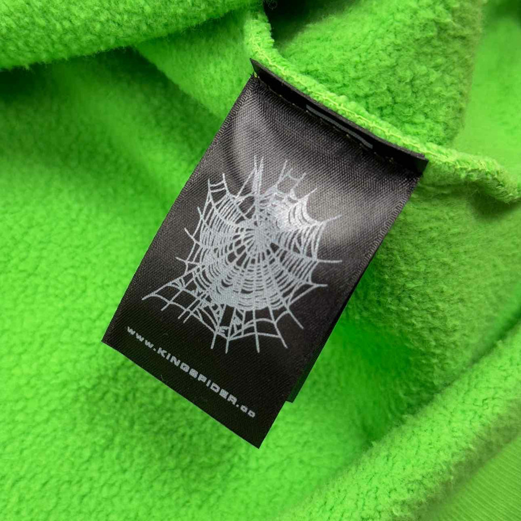 Sp5der Hoodie "LEGACY" Green New Size XL