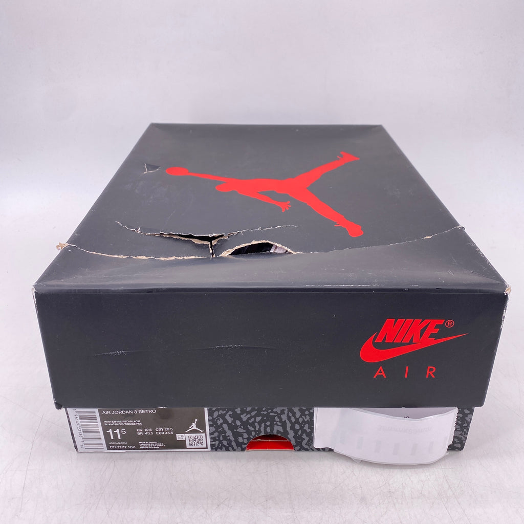 Air Jordan 3 Retro "Fire Red" 2022 Used Size 11.5