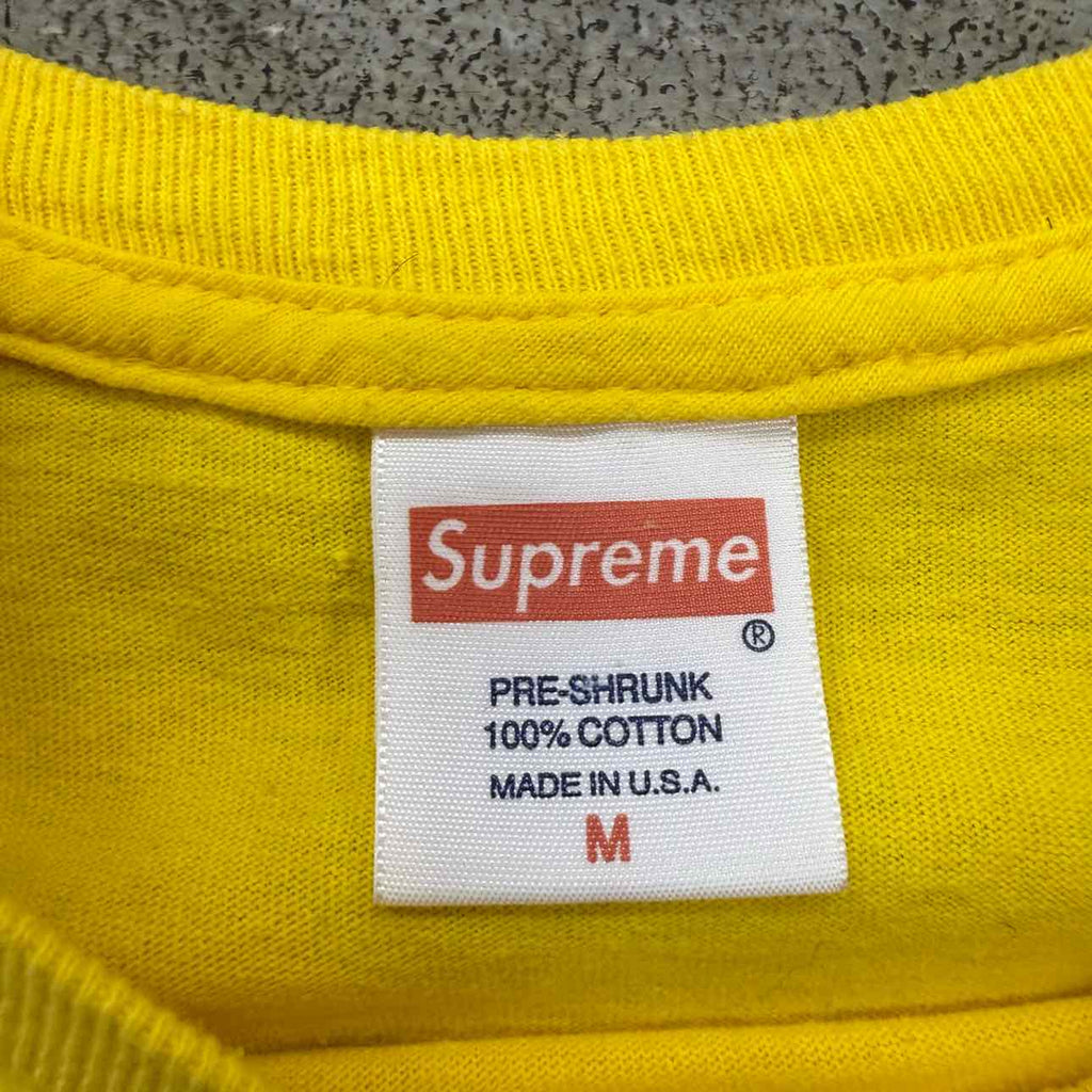 Supreme T-Shirt "THREE SIX MAFIA" Yellow Used Size M