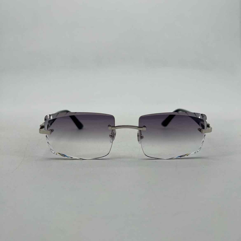 Cartier Sunglasses "BIG C DIAMOND CUT" New Blue Size 56