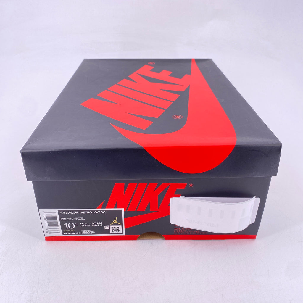 Air Jordan 1 Retro Low "Black Toe" 2023 New Size 10.5