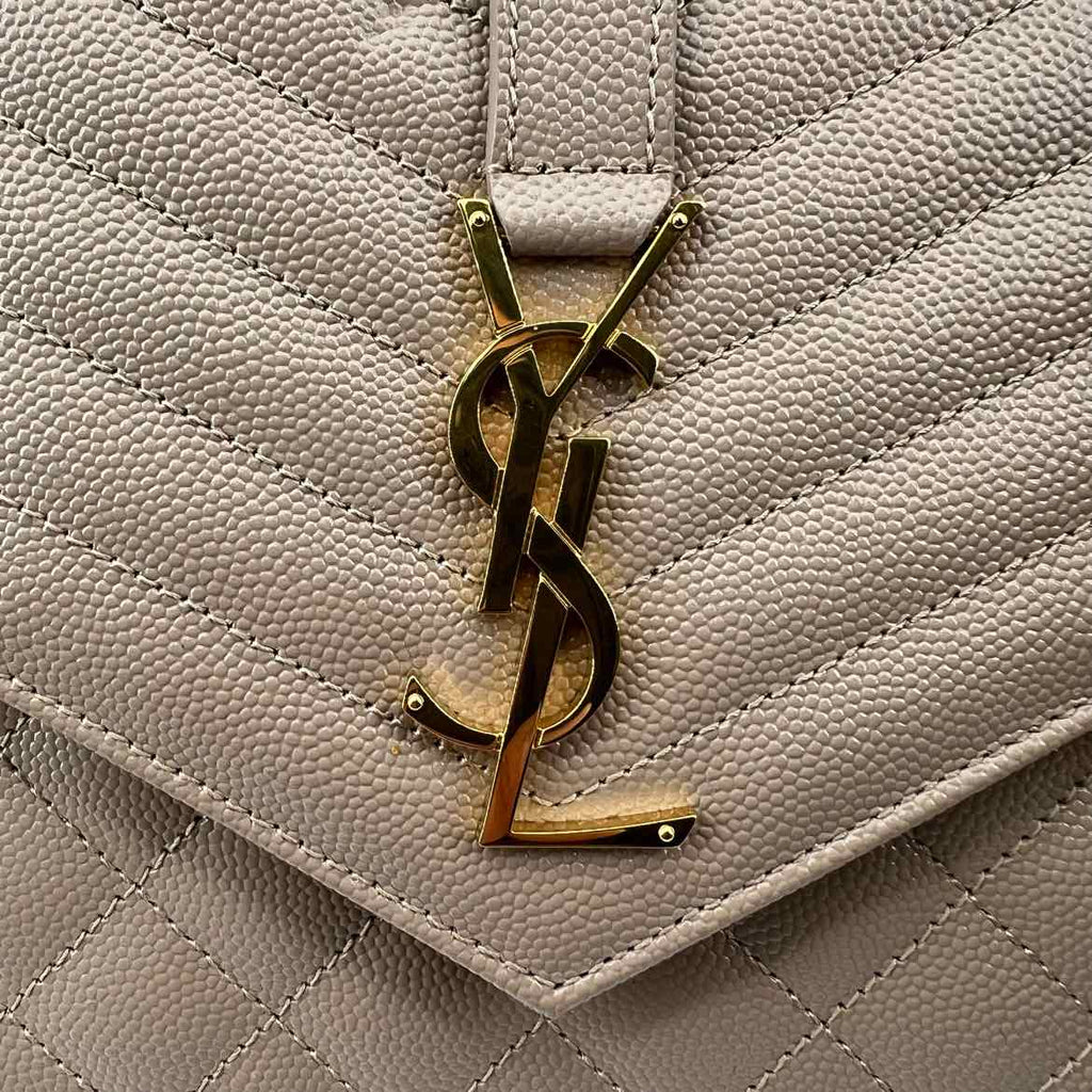 Saint Laurent Bag "QUILTED ENVELOPE FLAP" New Tan