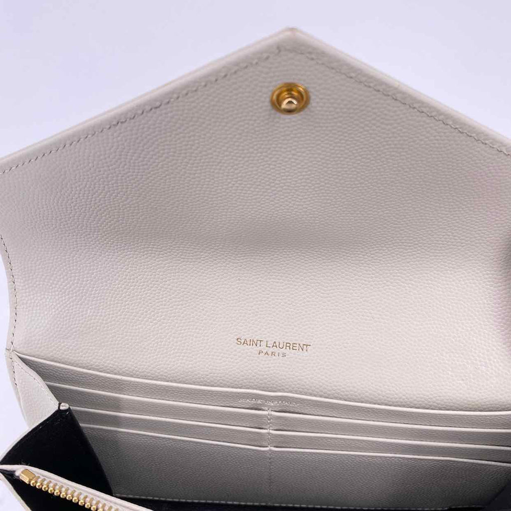 YSL Wallet Used Cream