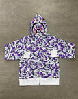 Bape Zip Up "SEPERATED" Purple New Size L