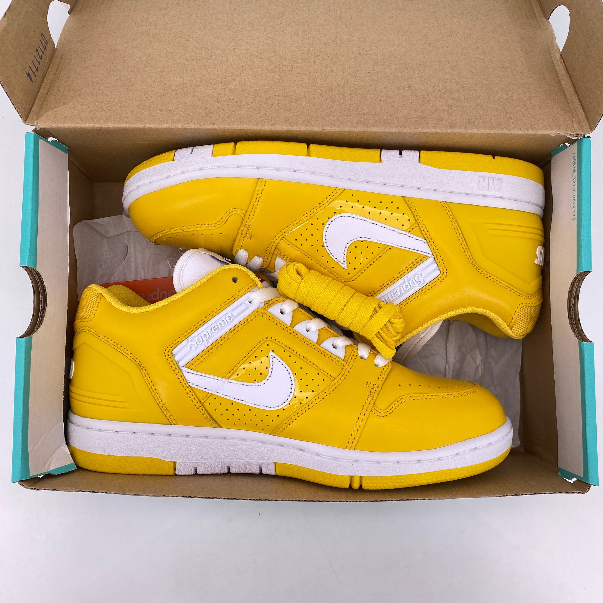 Nike SB AF2 Low &quot;Supreme Yellow&quot; 2017 New Size 8.5