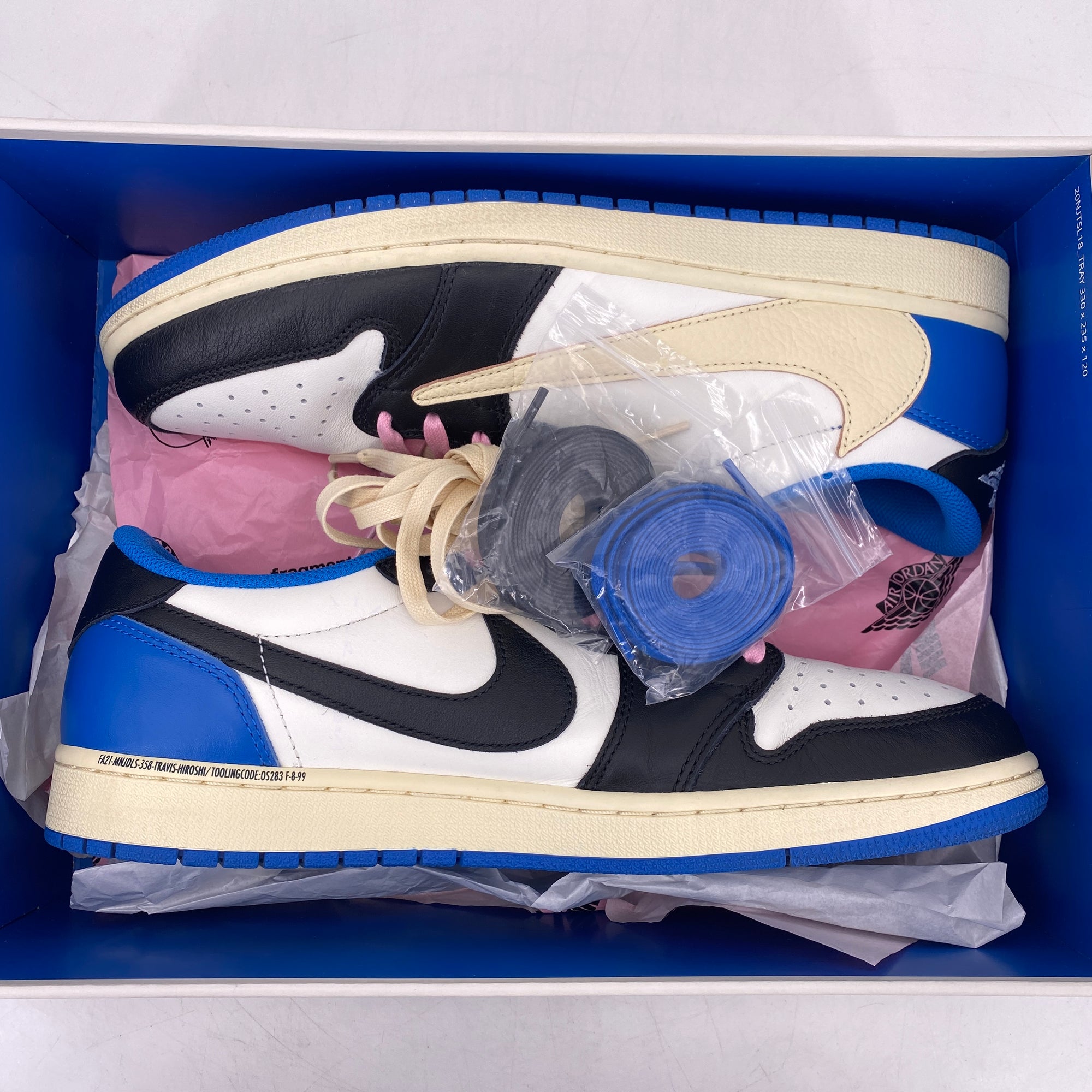 Air Jordan 1 Retro Low &quot;Travis Fragment&quot; 2021 Used Size 11.5