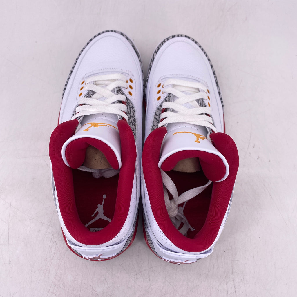 Air Jordan 3 Retro "Cardinal Red" 2022 New Size 8.5