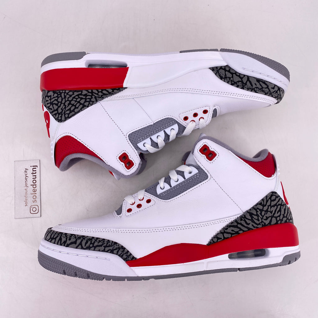 Air Jordan 3 Retro "Fire Red" 2022 New Size 9.5
