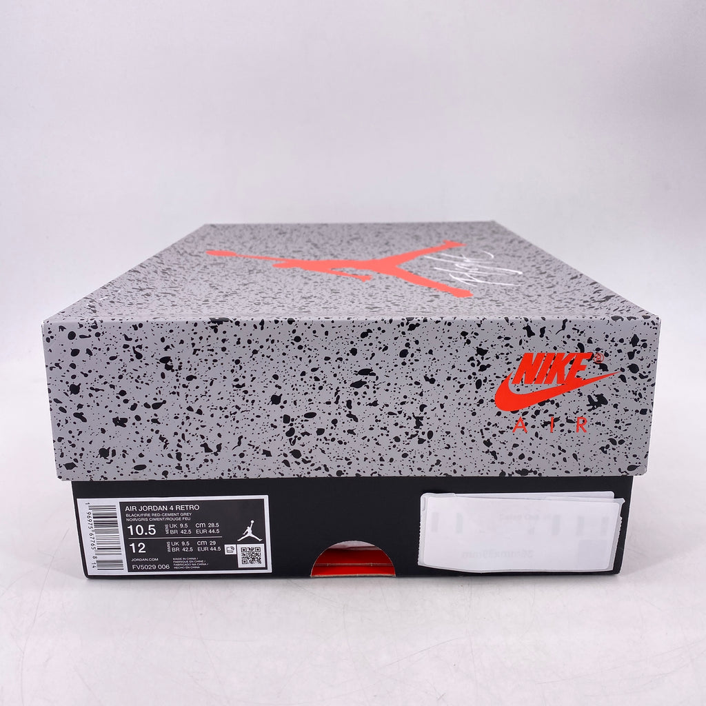 Air Jordan 4 Retro "Bred Reimagined" 2024 New Size 10.5