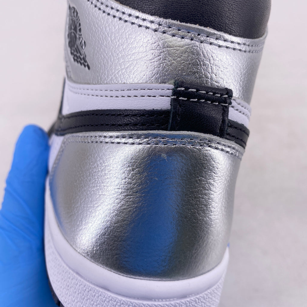 Air Jordan (W) 1 Retro High OG "Silver Toe" 2021 New Size 5.5W