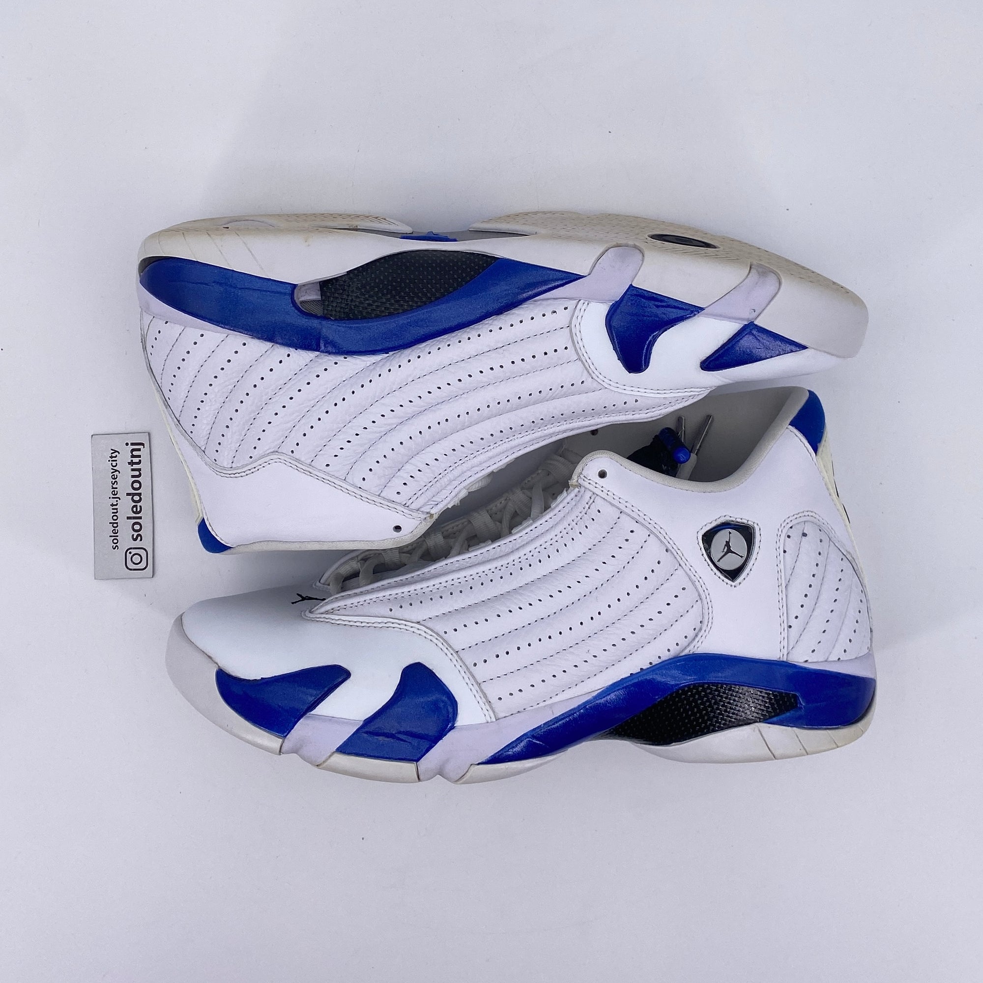 Air Jordan 14 Retro &quot;White Hyper Royal&quot; 2020 Used Size 12