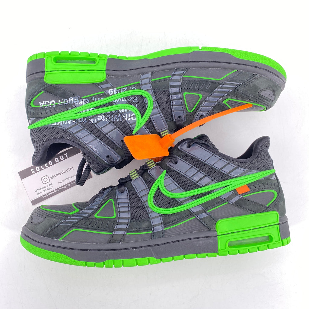 Nike Air Rubber Dunk / OW "Green Strike" 2020 Used Size 13