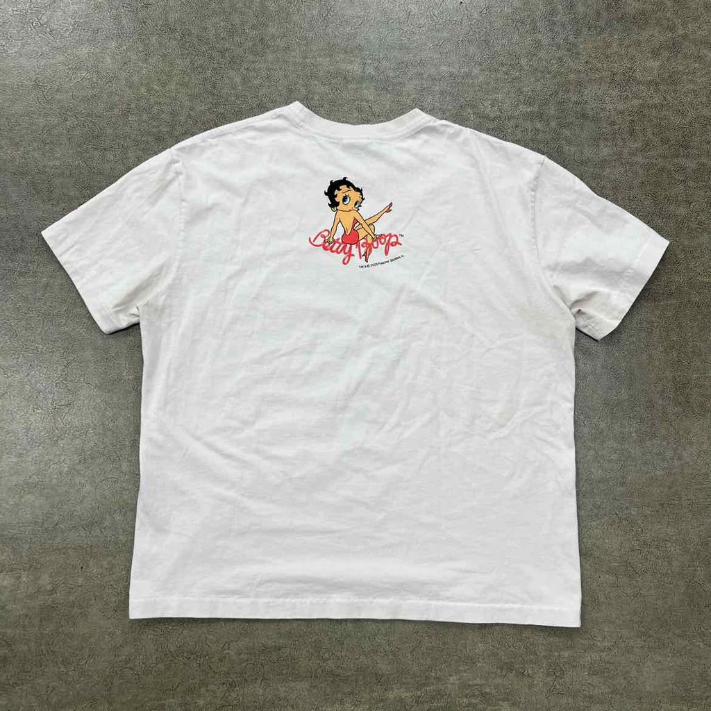 Saint Michael T-Shirt "BETTY BOOP" Cream Used Size XL