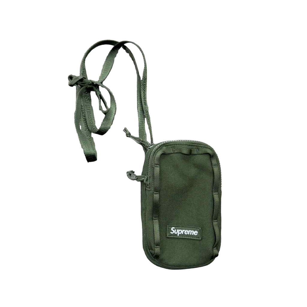 Supreme Shoulder Bag "SMALL BOX LOGO" Used Green Size OS
