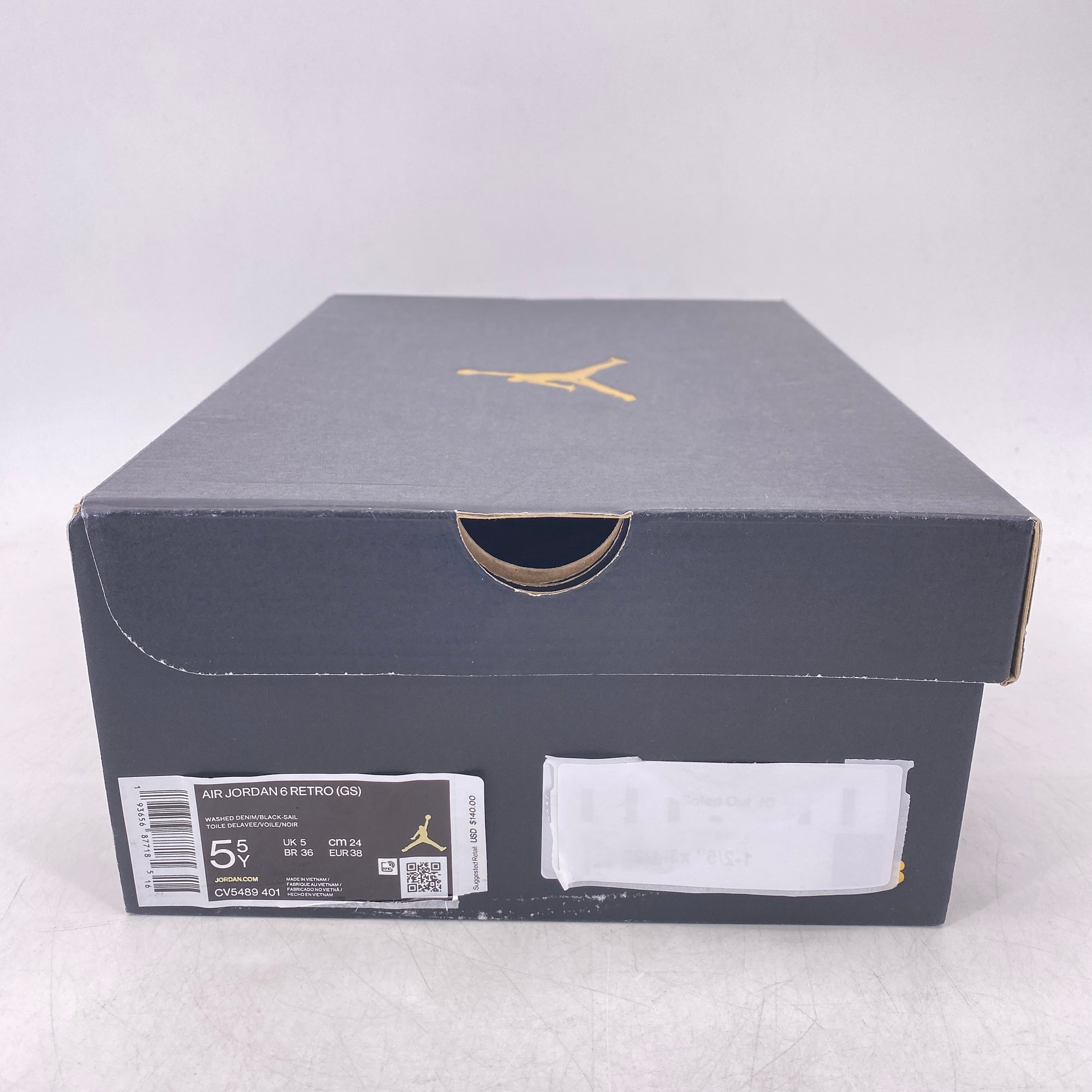 Air Jordan (GS) 6 Retro &quot;Washed Denim&quot; 2019 New Size 5.5Y