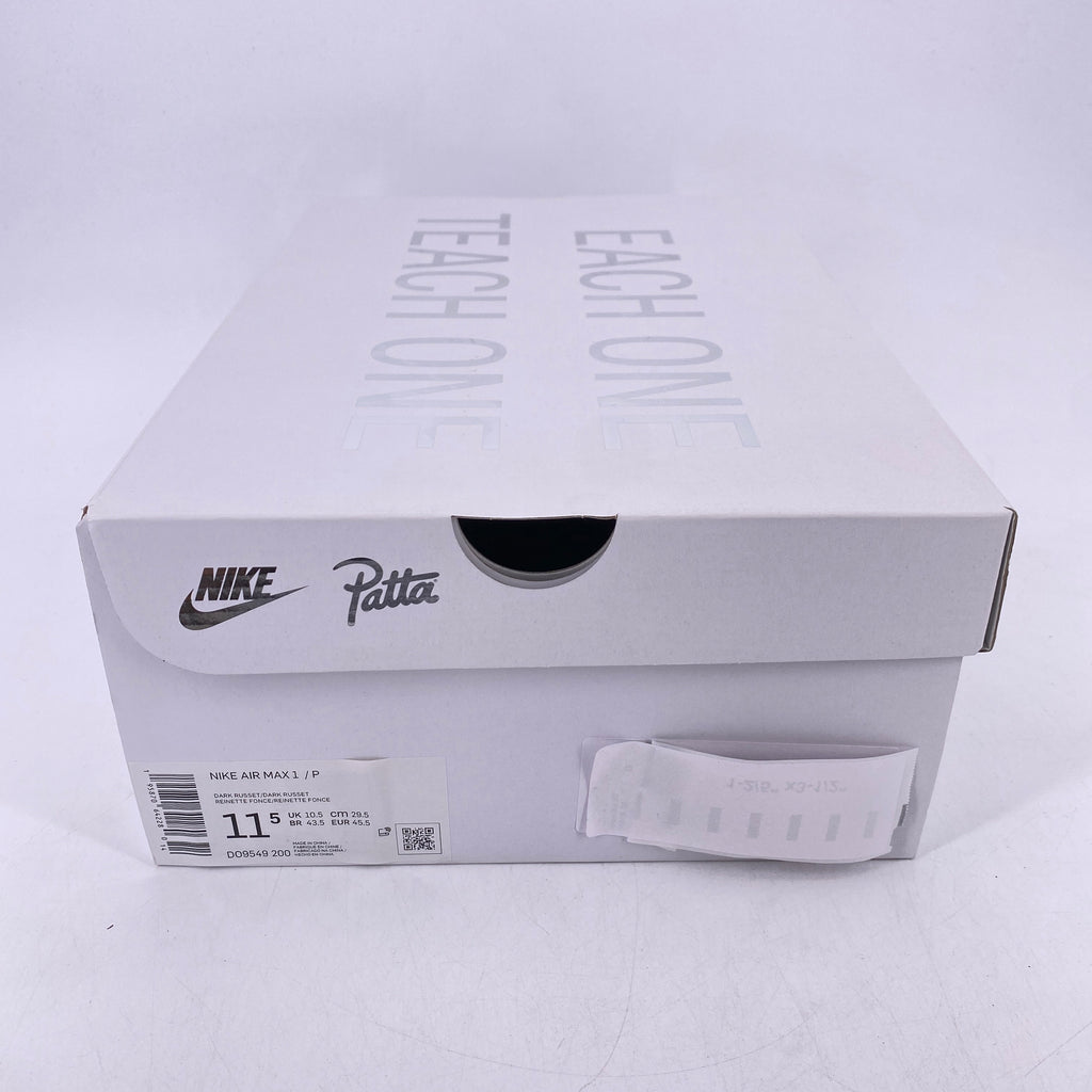 Nike Air Max 1 / Patta "Dark Russet" 2022 New Size 11.5