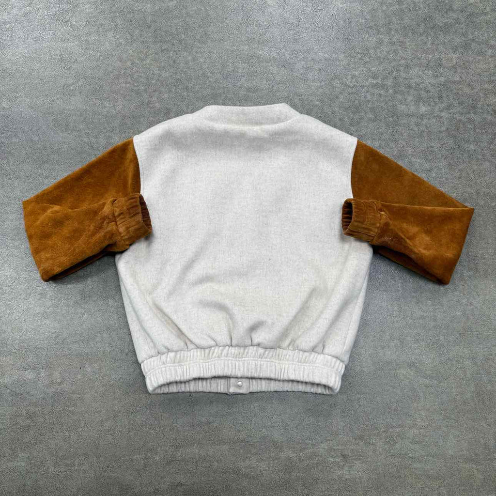 Rhude Varsity Jacket "CARDIGAN" Beige Used Size S