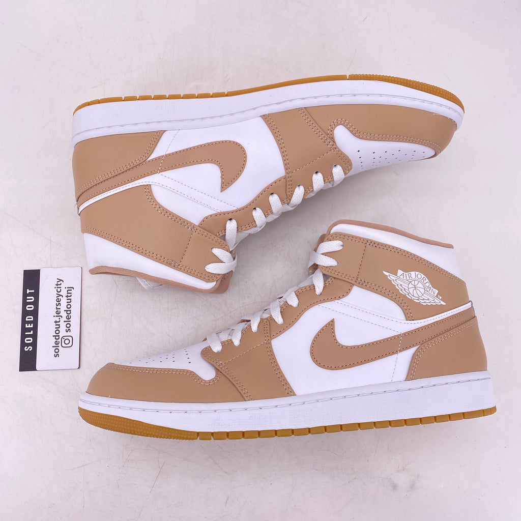 Air Jordan 1 Mid "Tan Gum" 2021 New Size 13