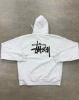 Stussy Zip Up "BASIC LOGO" Grey New Size 2XL