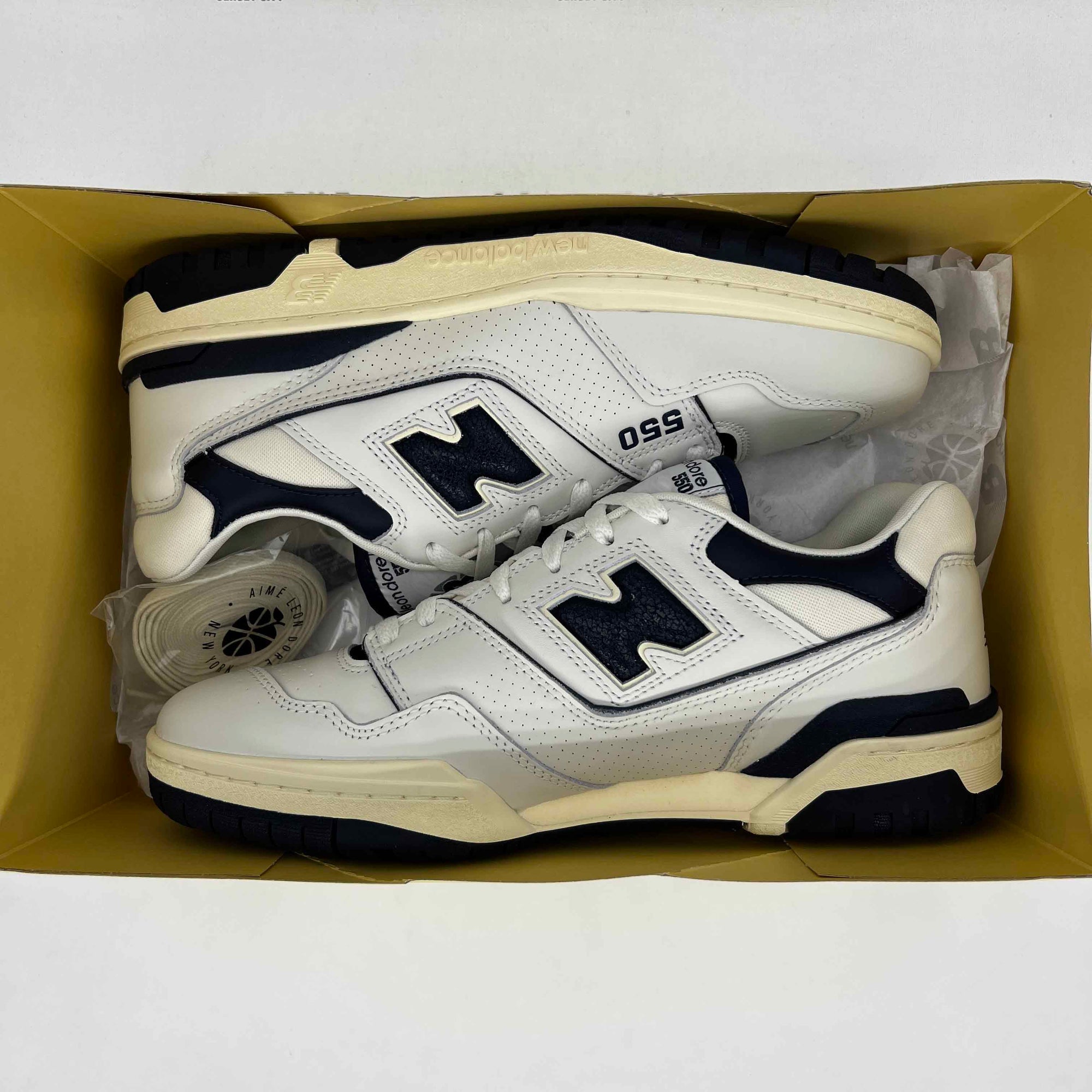 New Balance 550 &quot;White Navy&quot; 2020 New Size 7