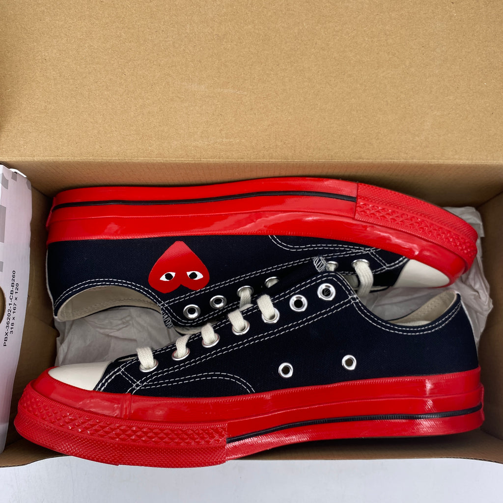Converse All Star 70 Ox "Cdg Red Midsole"  New Size 9