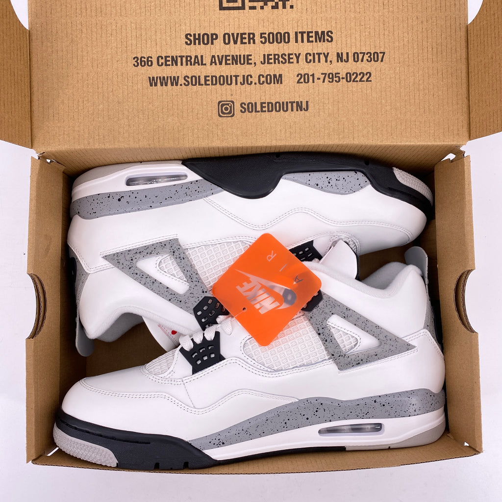 Air Jordan 4 Retro "White Cement" 2025 New Size 13