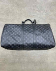 Louis Vuitton Duffle Bag "KEEPALL 55" Used Black Size 55