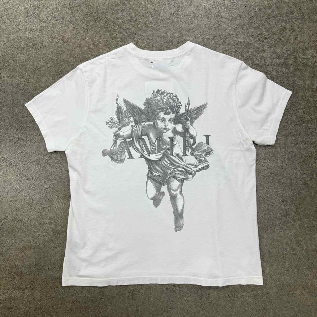 Amiri T-Shirt "ANGEL" White Used Size M