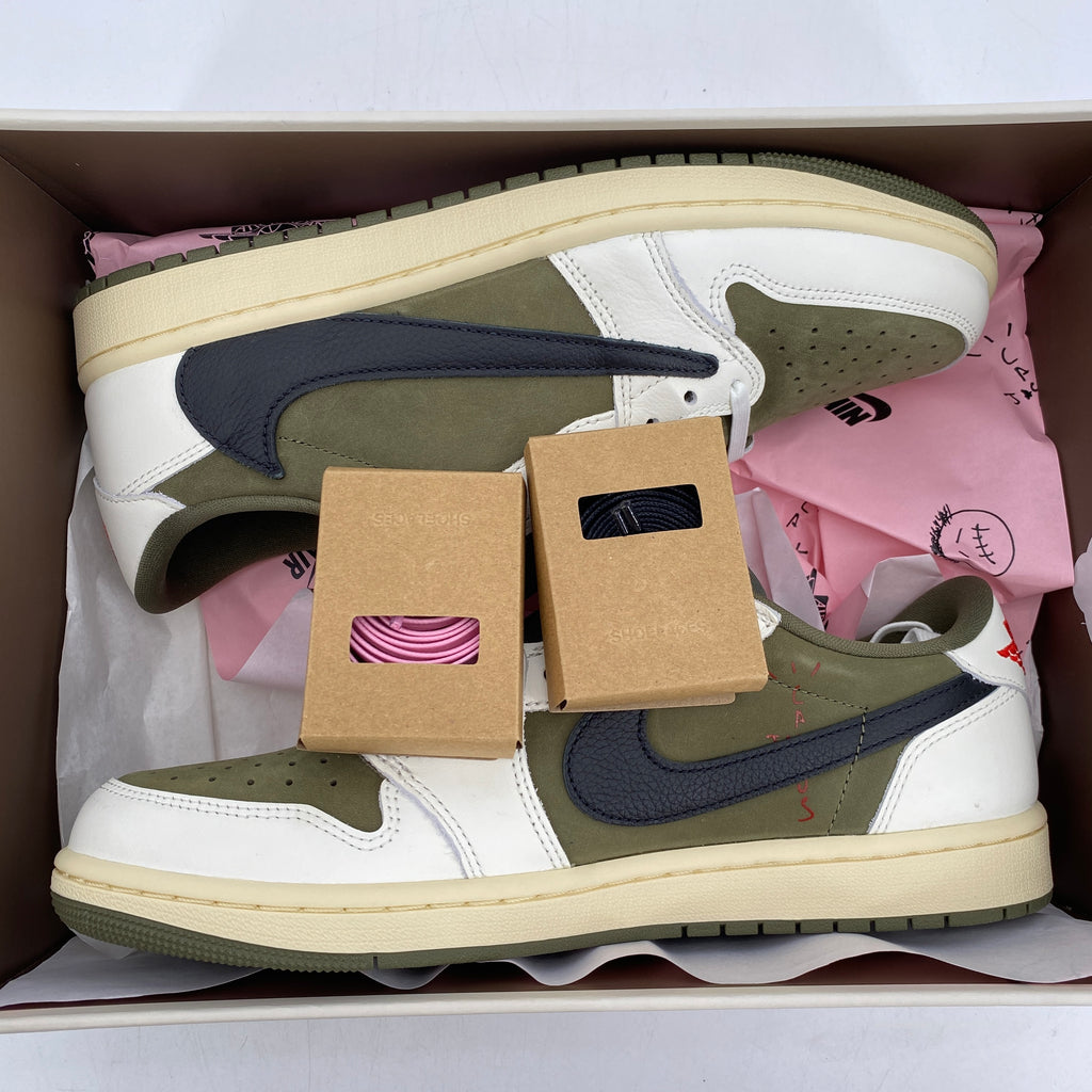 Air Jordan 1 Low OG SP "Travis Scott Medium Olive" 2024 New Size 10