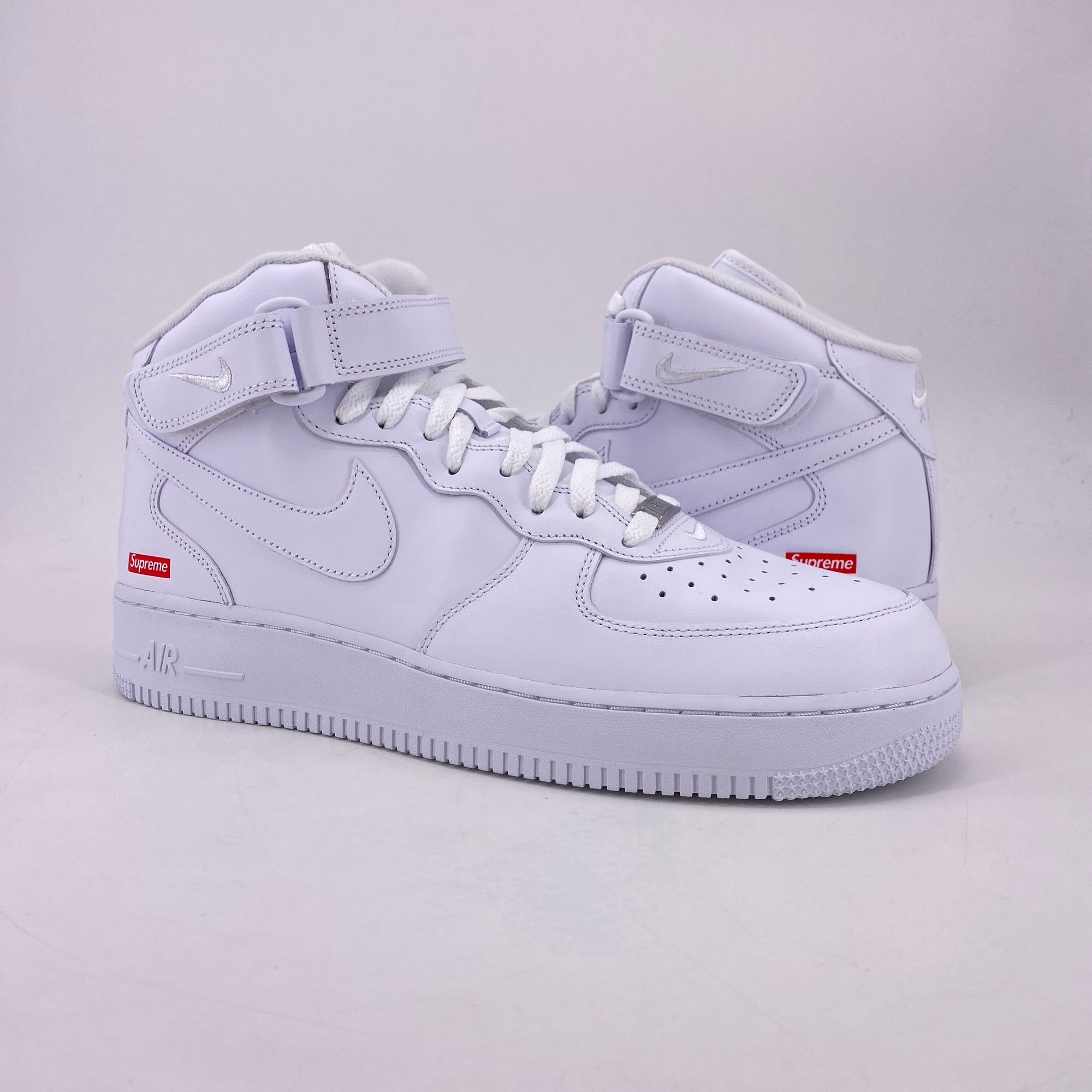 Nike Air Force 1 Mid &quot;Supreme White&quot; 2024 New Size 12