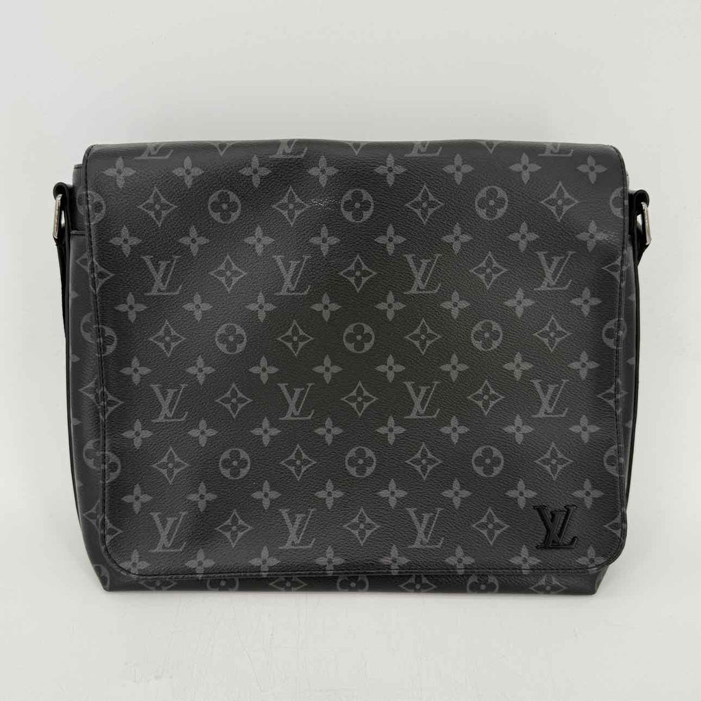 Louis Vuitton Messenger Bag "DISTRICT" Used Black Size PM