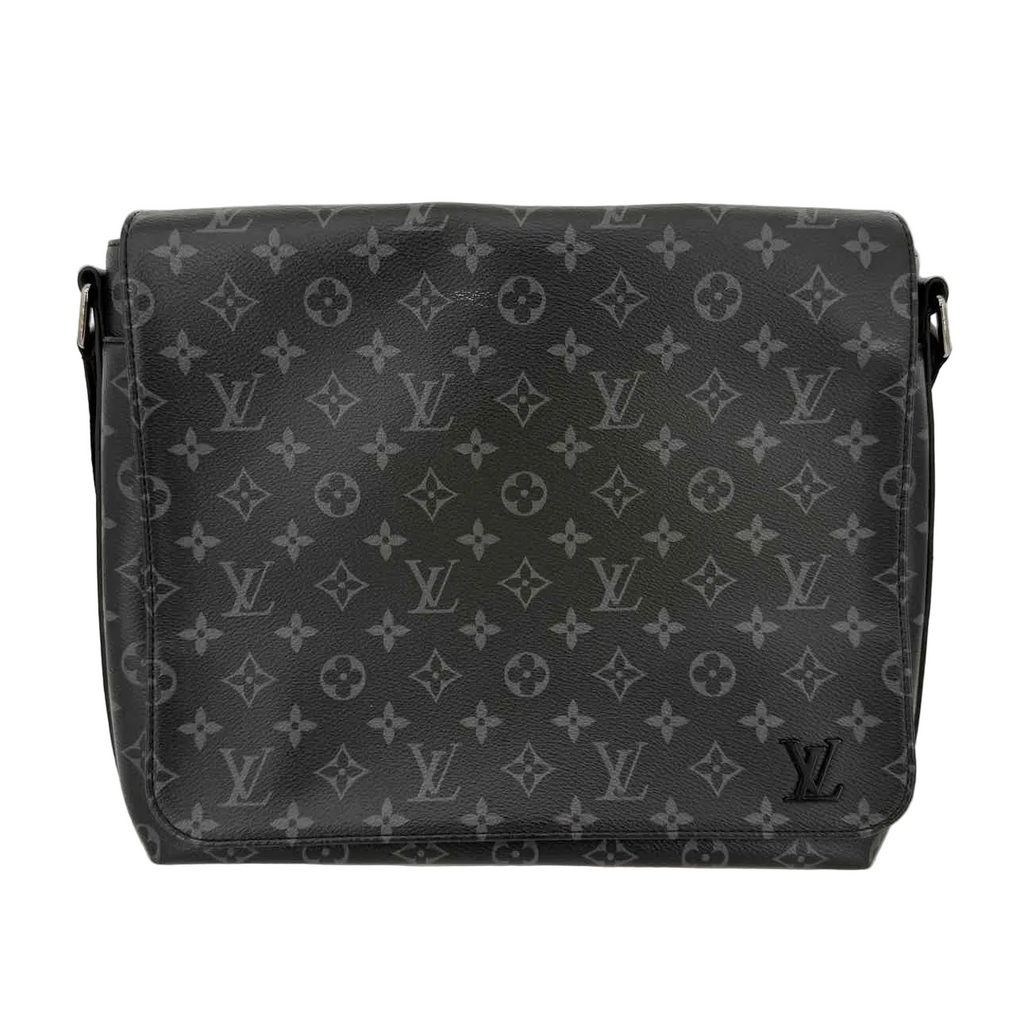 Louis Vuitton Messenger Bag "DISTRICT" Used Black Size PM