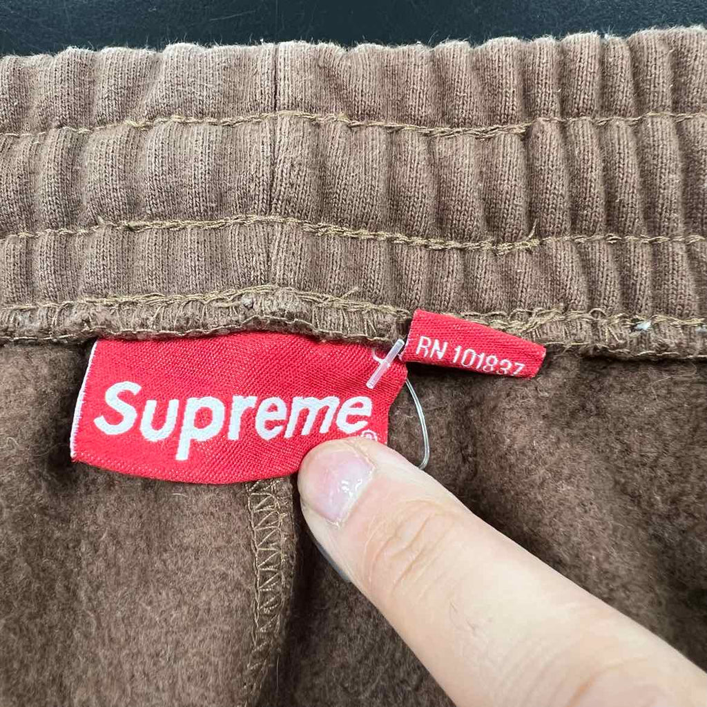 Supreme Sweatpants "DEVIL S LOGO" Brown Used Size S