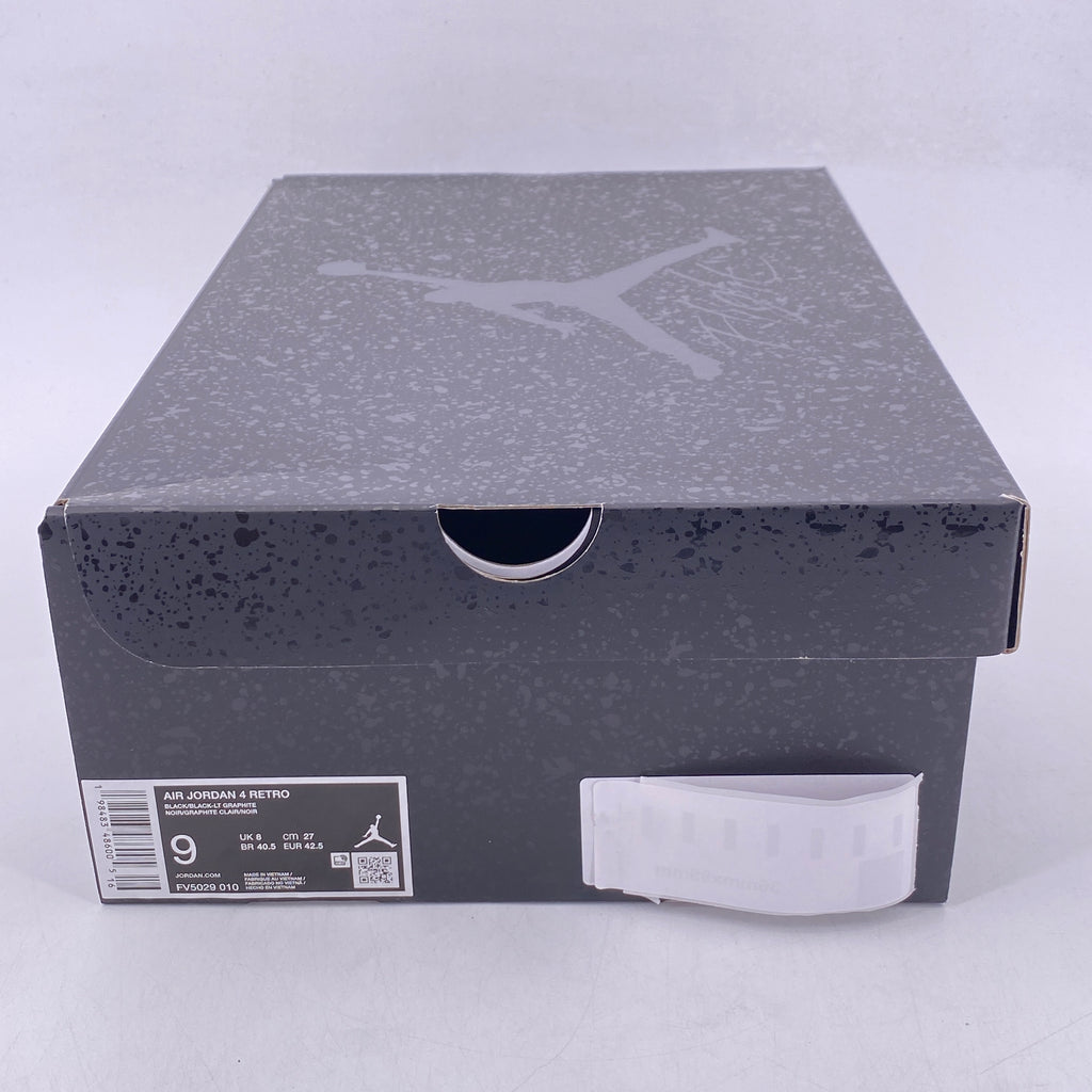 Air Jordan 4 Retro "Black Cat" 2025 New Size 9