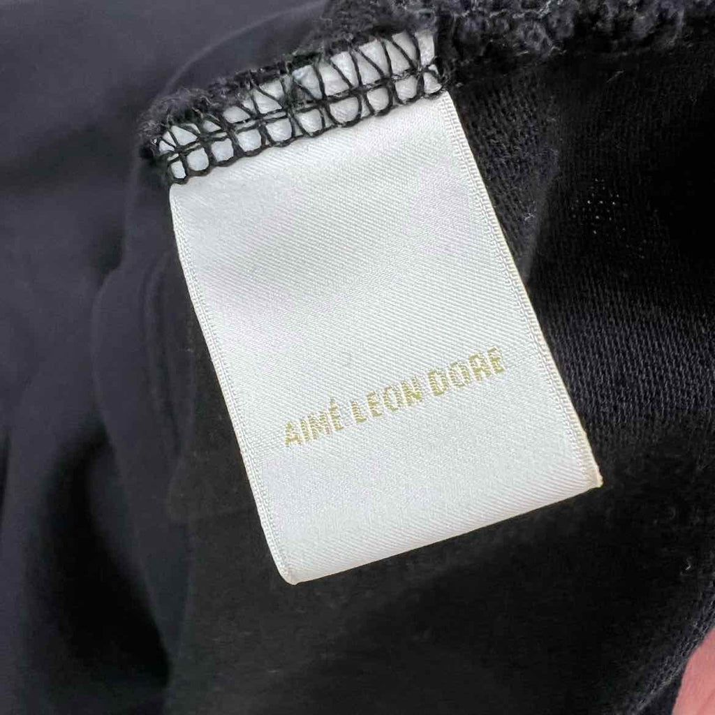 Aime Leon Dore T-Shirt "STACKED" Black Used Size L