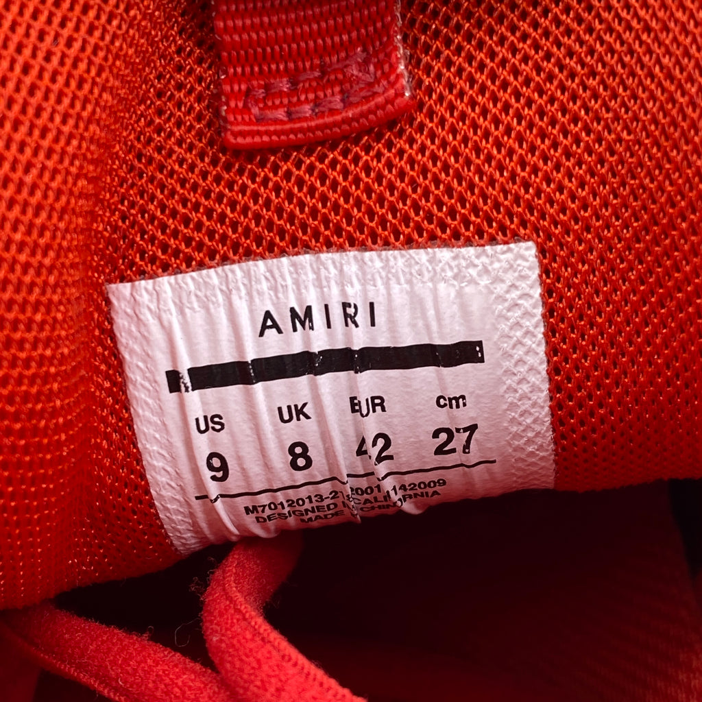 Amiri Bone Runner "Red"  Used Size 9