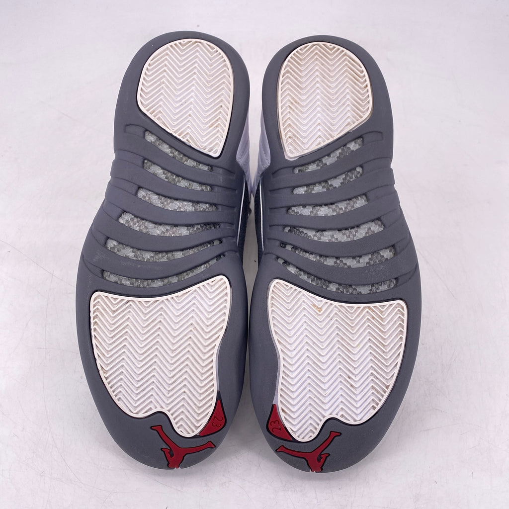 Air Jordan 12 Retro "White Dark Grey" 2019 Used Size 9.5