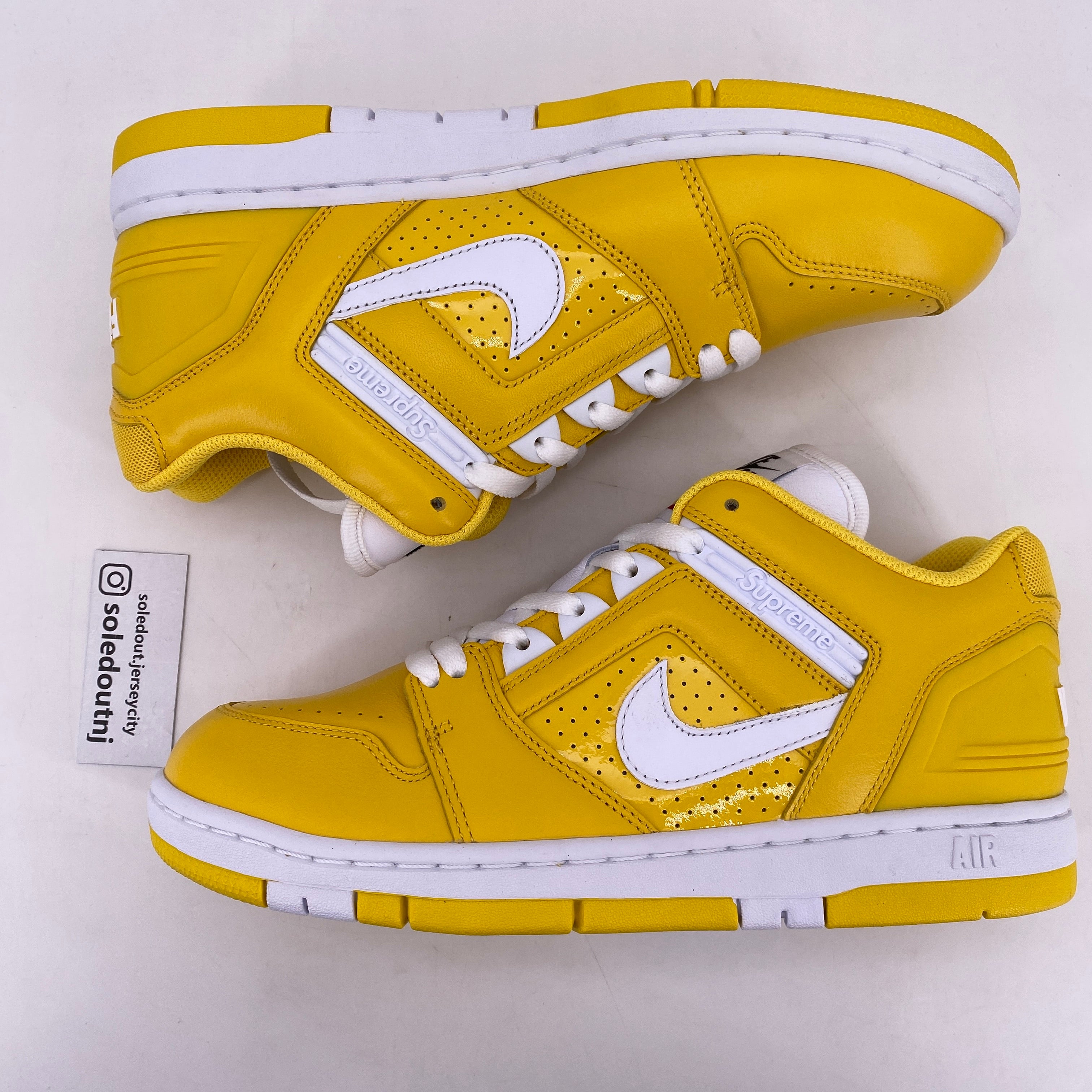 Nike SB AF2 Low &quot;Supreme Yellow&quot; 2017 New Size 8.5