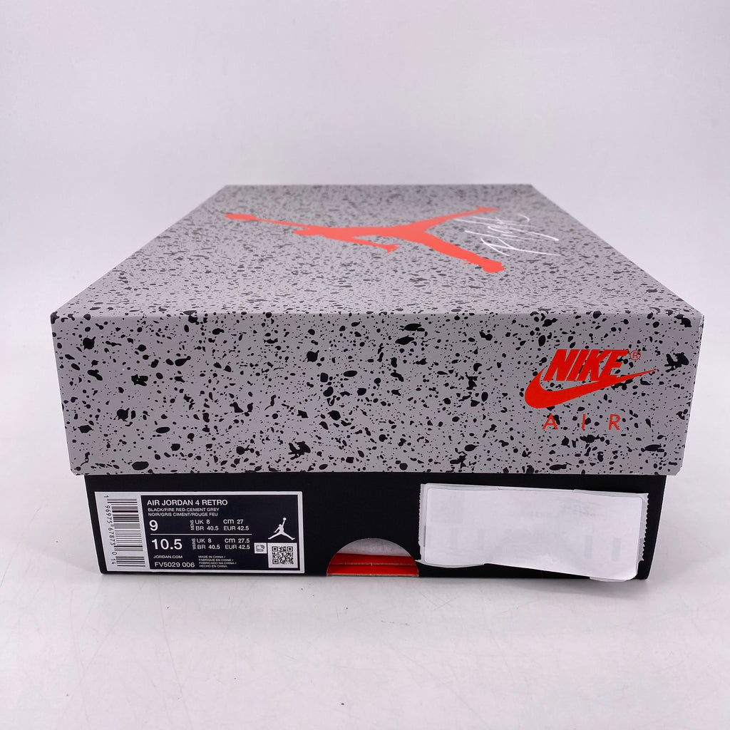 Air Jordan 4 Retro "Bred Reimagined" 2024 New Size 9