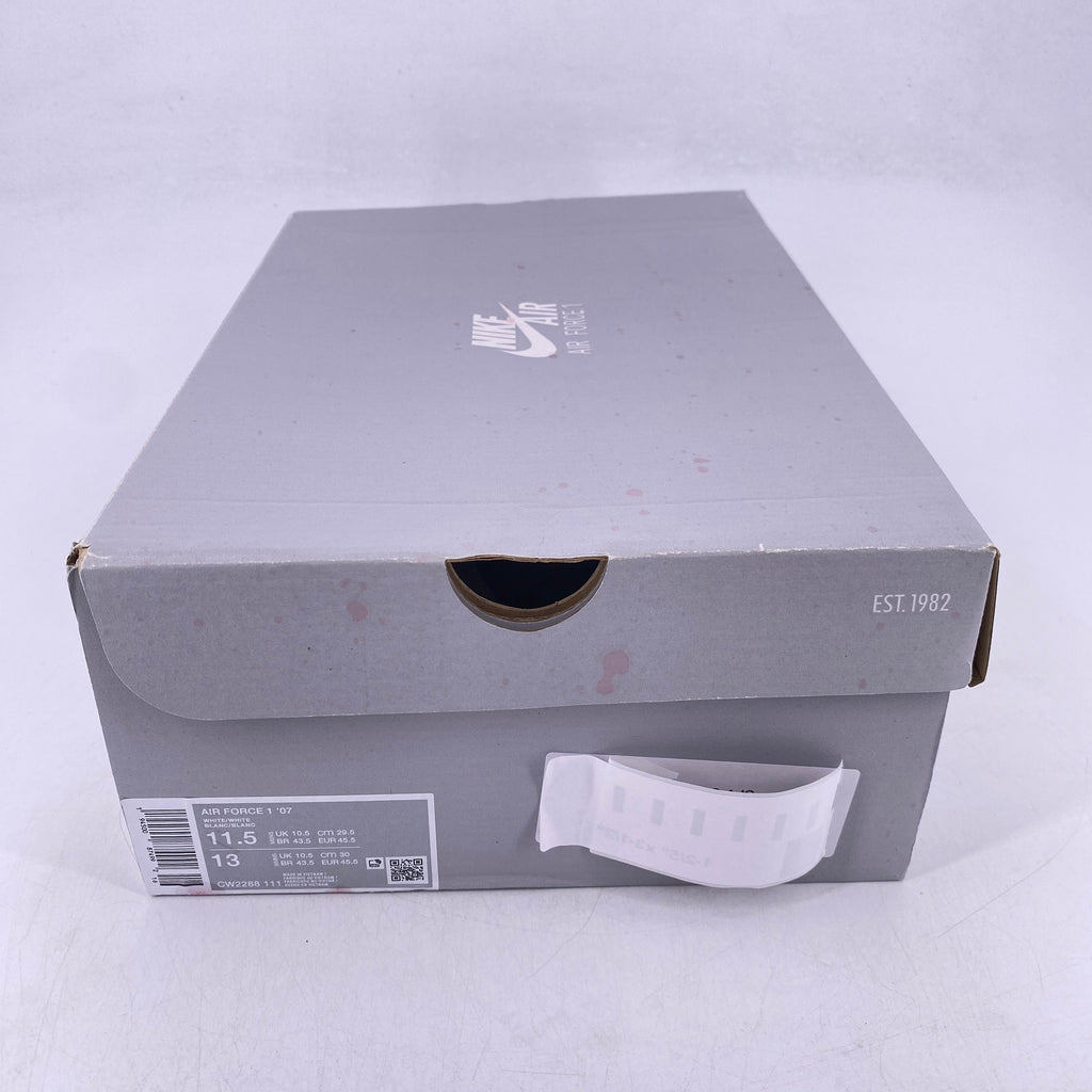 Nike Air Force 1 '07 "White" 2025 New Size 11.5