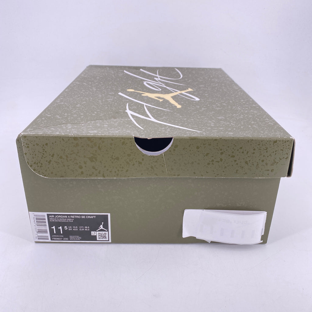 Air Jordan 4 Retro "Medium Olive" 2023 Used Size 11.5